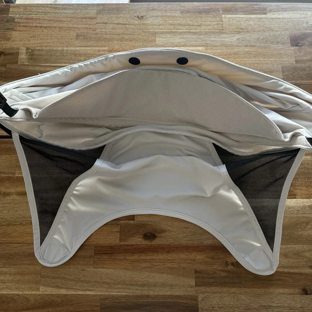 Nuna Pipa Infant Seat Canopy Visor Shade Birch With Adjustable Frame Rod Magnet